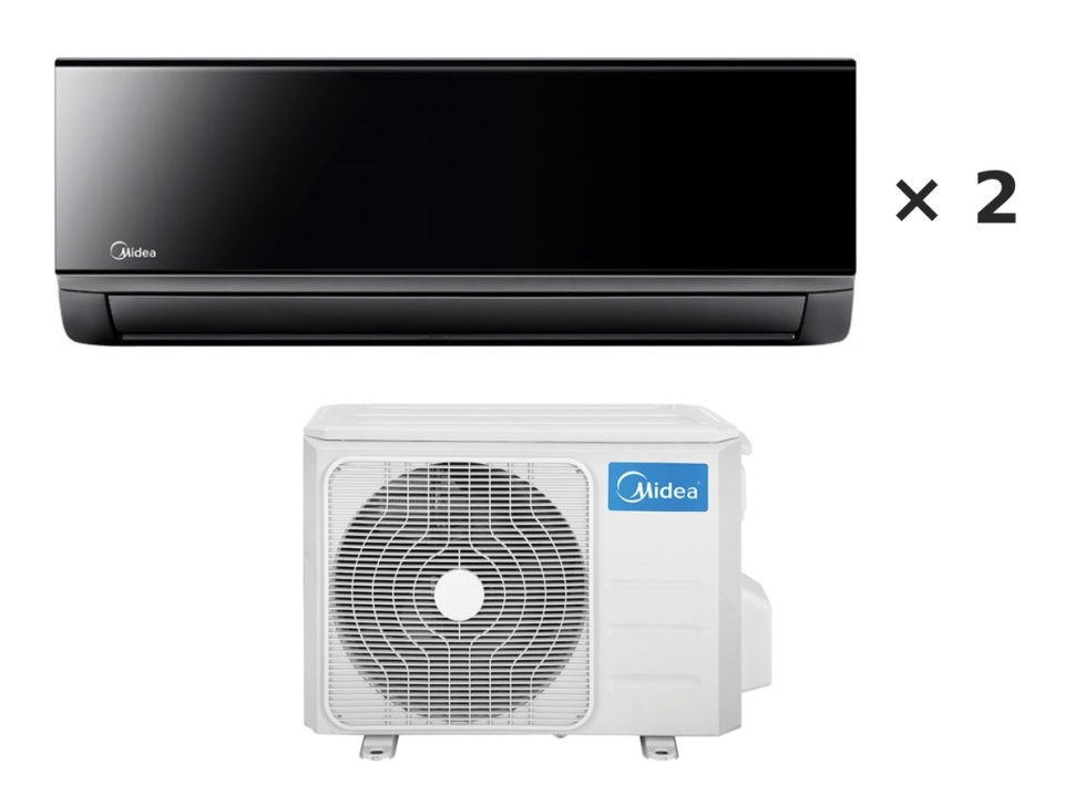 Мульти-сплит система Midea Persona Free Match на 2 комнаты 25+35 м²