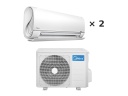 Мульти-сплит система Midea Breezeless Free Match на 2 комнаты 25+35 м²