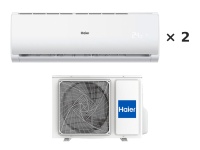 Мульти-сплит система Haier Leader Super Match на 2 комнаты 35+35 м²